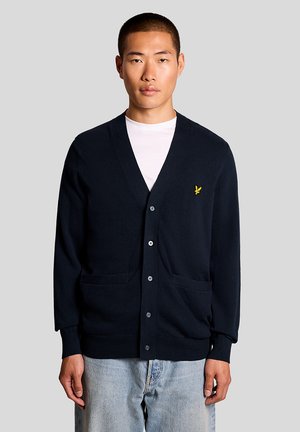 V NECK - Strickjacke - z dark navy