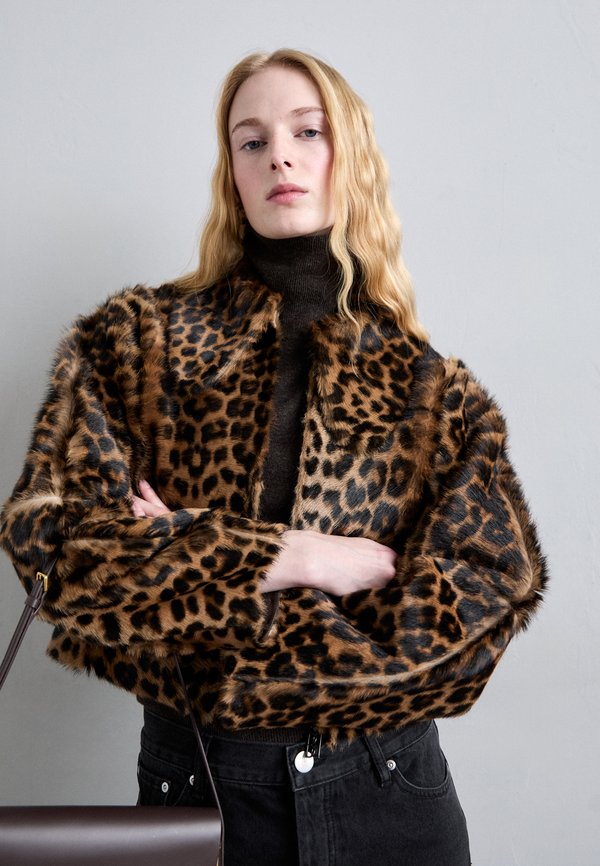 ROWANI - Leather jacket - leopard4