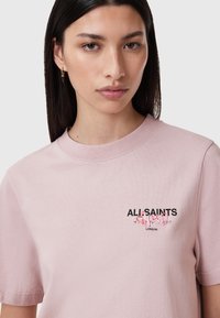 AllSaints HEART LISA TEE - Printtipaita - pink