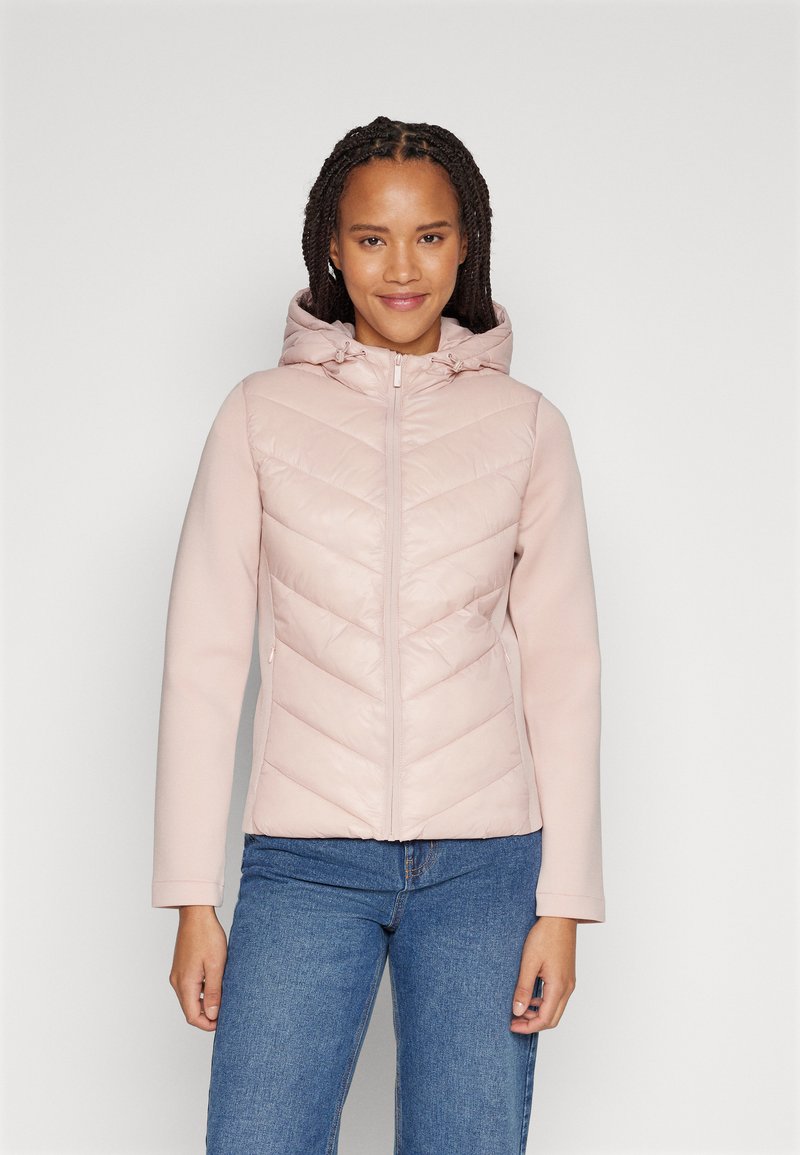 ONLY ONLSOPHIE MIX FITTED HOOD JACKET - Veste mi-saison - rose smoke/rose clair - ZALANDO.BE