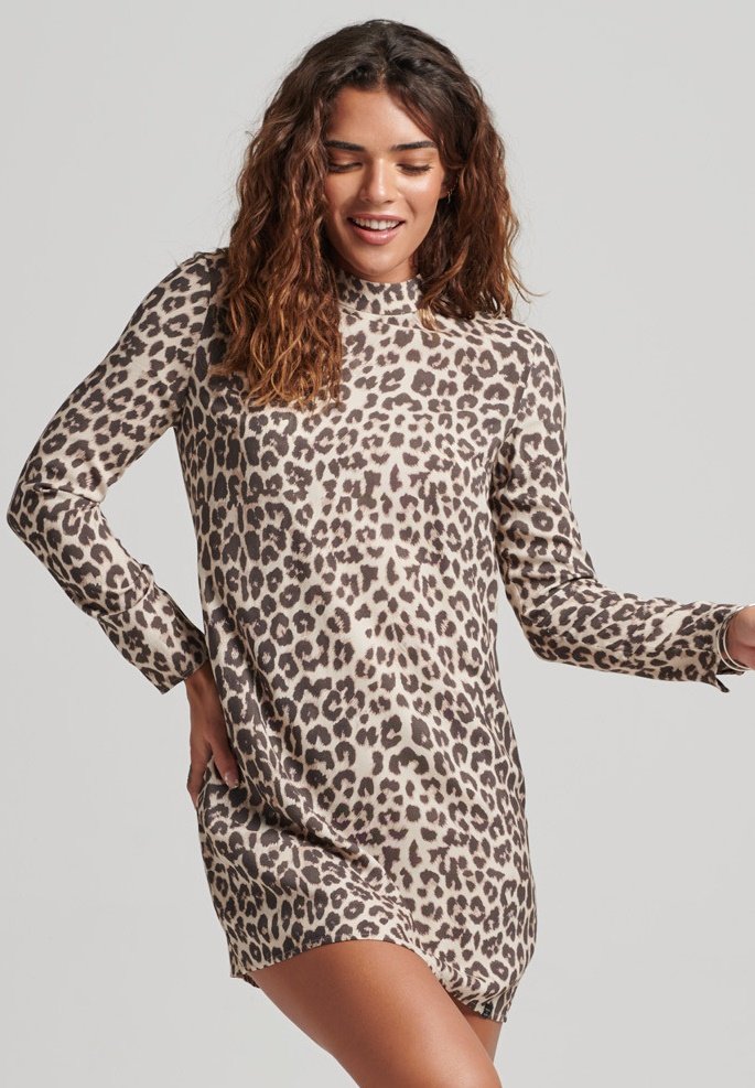 superdry leopard print trainers
