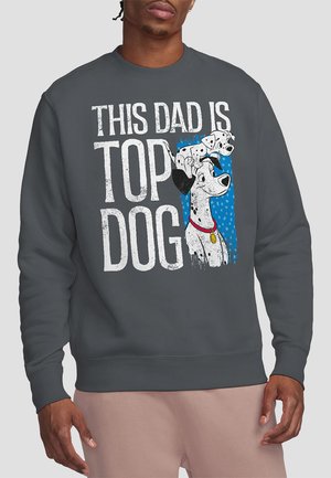 101 DALMATIANS THIS DAD IS TOP DOG - Long sleeved top - grey