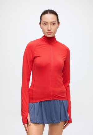 Björn Borg, FULL ZIP MIDLAYER - Блуза с дълги ръкави - flame scarlet