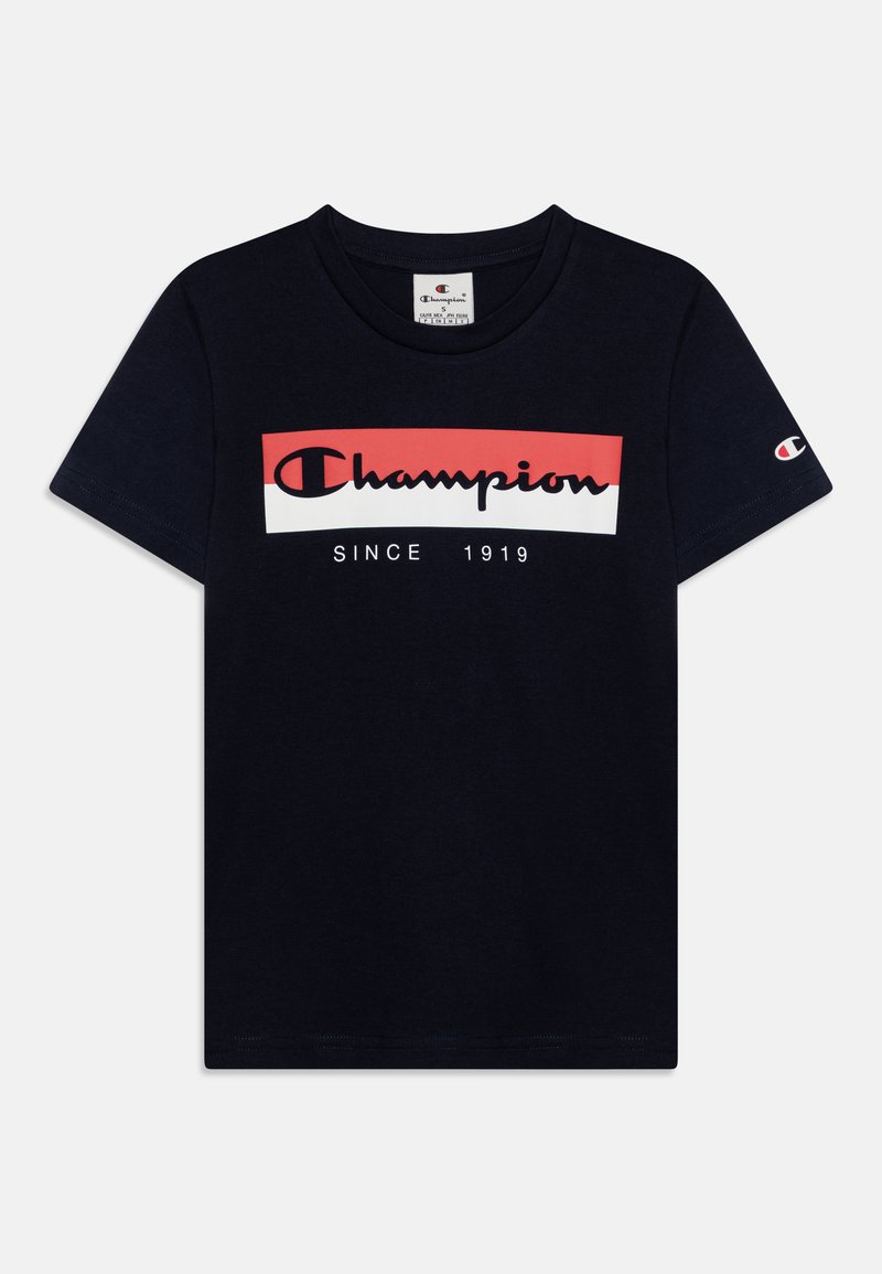 Champion GRAPHIC CREWNECK UNISEX - Majica kratkih rukava s printom - new navy