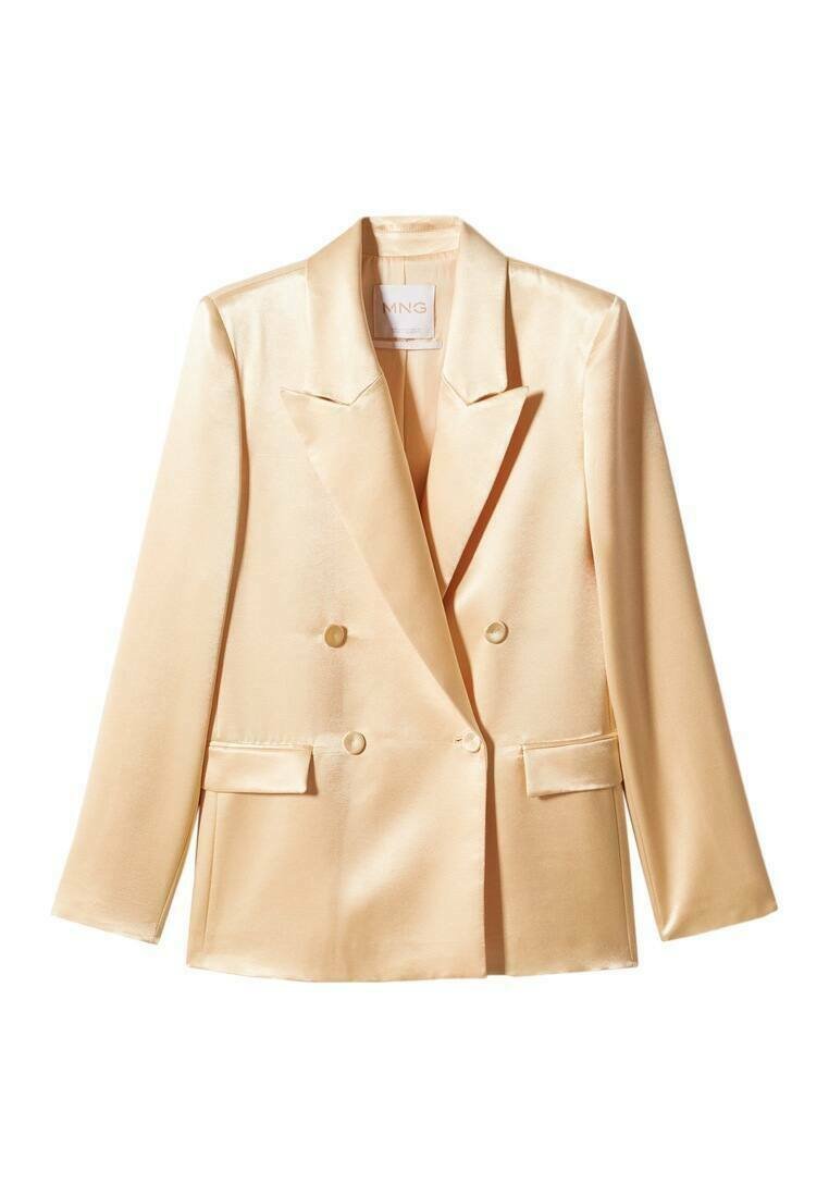 Mango Blazer lichtgeel