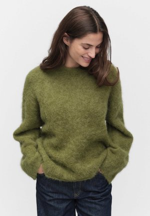 FLAVIA - Stickad tröja - olive green