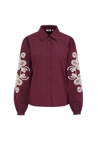 WE Fashion Užsagstoma palaidinė - burgundy red