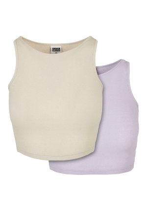 Urban Classics CROPPED 2-PACK - Top - softseagrasslilac