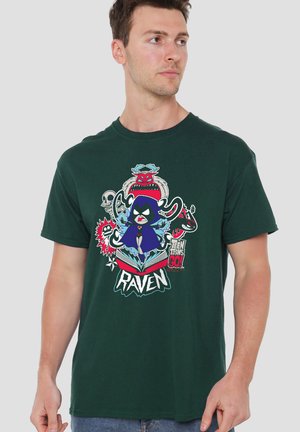 Warner Brothers, TEEN TITANS GO/RAVEN - Print T-shirt - dark green