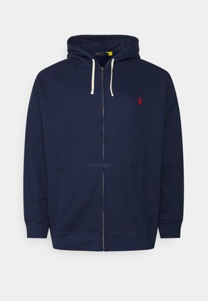 LONG SLEEVE - Sweat à capuche zippé - cruise navy