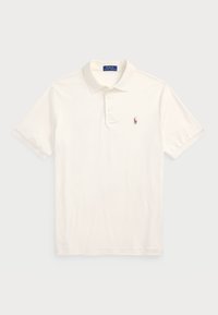 CUSTOM SLIM FIT SOFT COTTON POLO SHIRT - Bluză polo - pale cream