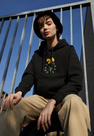 OBEY FOR THE PEOPLE HOODIE - Felpa - black
