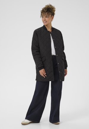 BUTTON QUILTET - Lagana jakna - pitch black