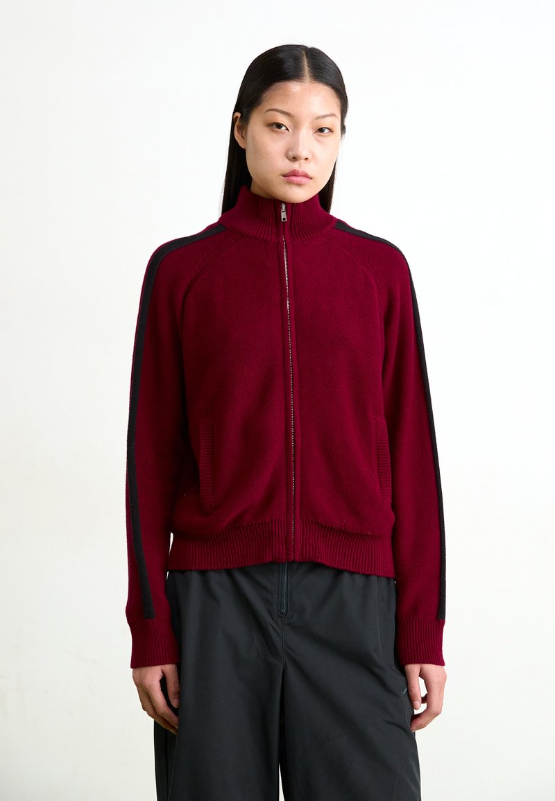 Obey Clothing FRANKIE TRACK - Cardigan - wine