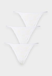 THONG JENNIE 3 PACK - Tanga - white