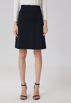 TRAPÈZE MINIMALISTE EN - Jupe trapèze - noir
