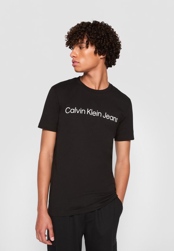 CORE INSTITUTIONAL LOGO SLIM TEE - Print T-shirt - zwart3