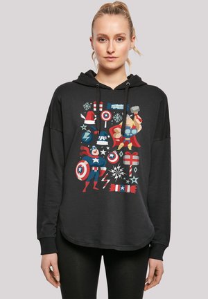 MARVEL THOR UND CAPTAIN AMERICA CHRISTMAS WEIHNACHTEN - Kapuzenpullover - black