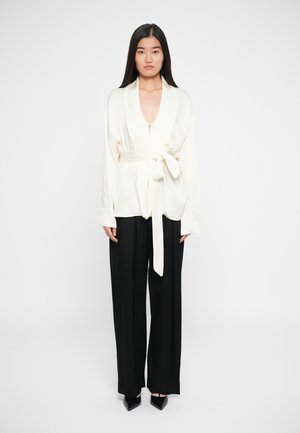 PYJAMA WRAP - Blouse - ivory