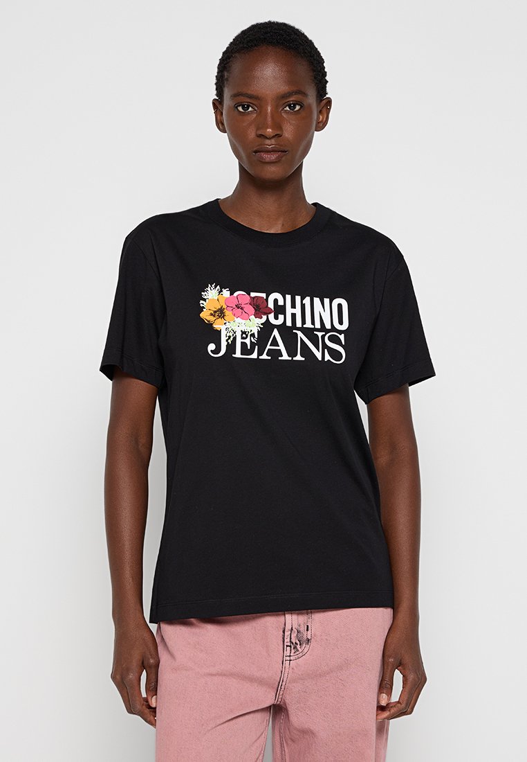 MOSCHINO JEANS T-shirt print zwart