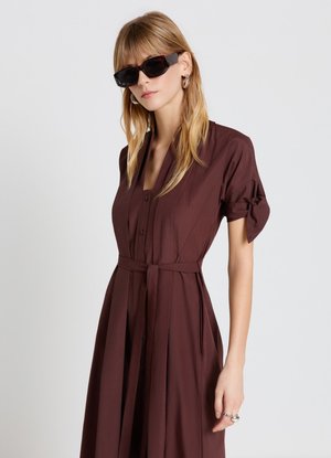 Calliope, ABITO TINTA UNITA - Abito a camicia - marrone