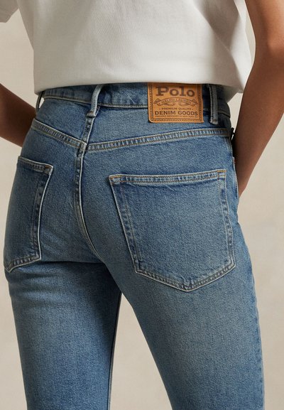 Polo Ralph Lauren HIGH RISE SUPER SLIM JEAN - Aptempti džinsai - antares wash