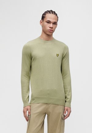 Lyle & Scott, CREW NECK JUMPER - Пуловер - smoke olive