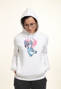 Disney LILO STITCH KISSY FACED - Jersey con capucha - white