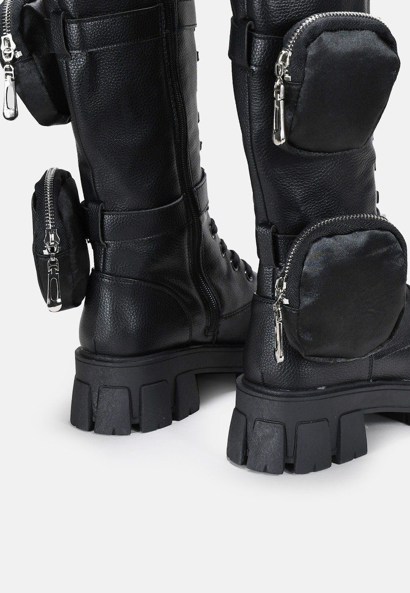 Bota negra plataforma XXL | BOSANOVA | Nueva Colección -10% esta semana