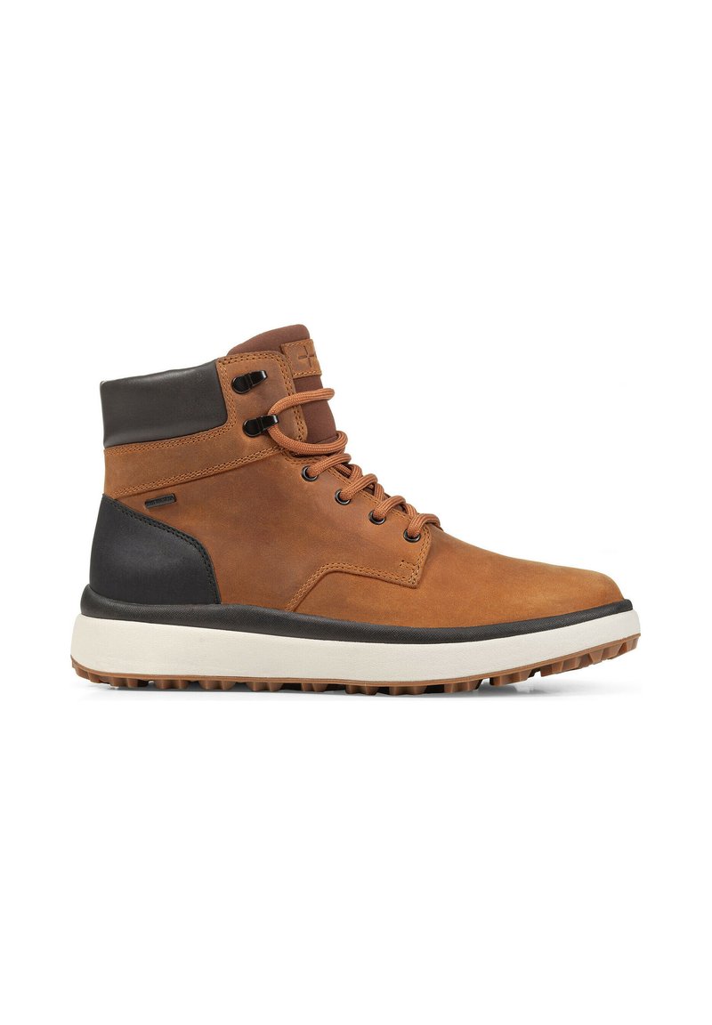 Geox U GRANITO GRIP B A - Stivaletti stringati - ochre black