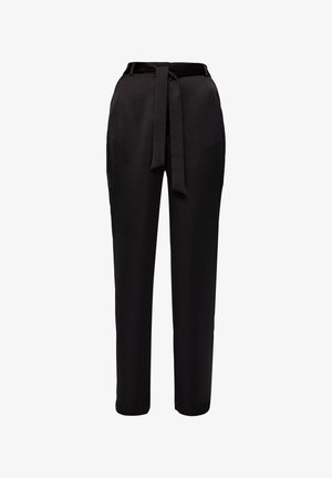 s.Oliver BLACK LABEL REGULAR FLIESSENDE AUS - Broek - schwarz