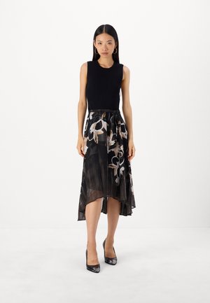DKNY A LINE - Kokteilikleit/peokleit - black/print/ black multi