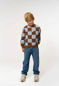 The New Felpa - toffee check