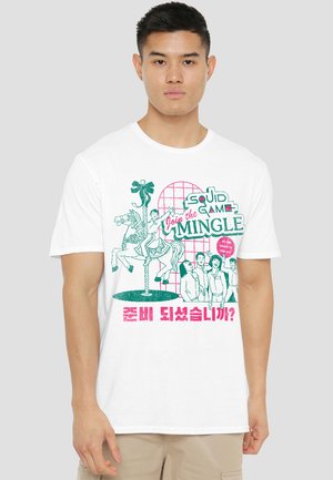NETFLIX, SQUID GAME MERRY GO ROUND - Print T-shirt - white