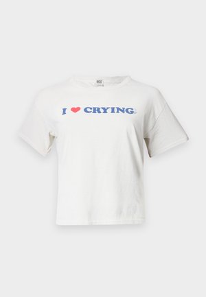 BDG Urban Outfitters CRYING BABY - Camiseta estampada - white