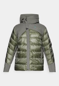 RÅ HOOD JACKET - Dūnu jaka - dark dusty green