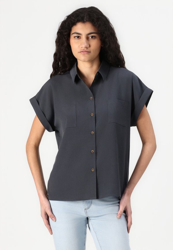 ONLHANNOVER LIFE SHIRT - Button-down blouse - india ink3