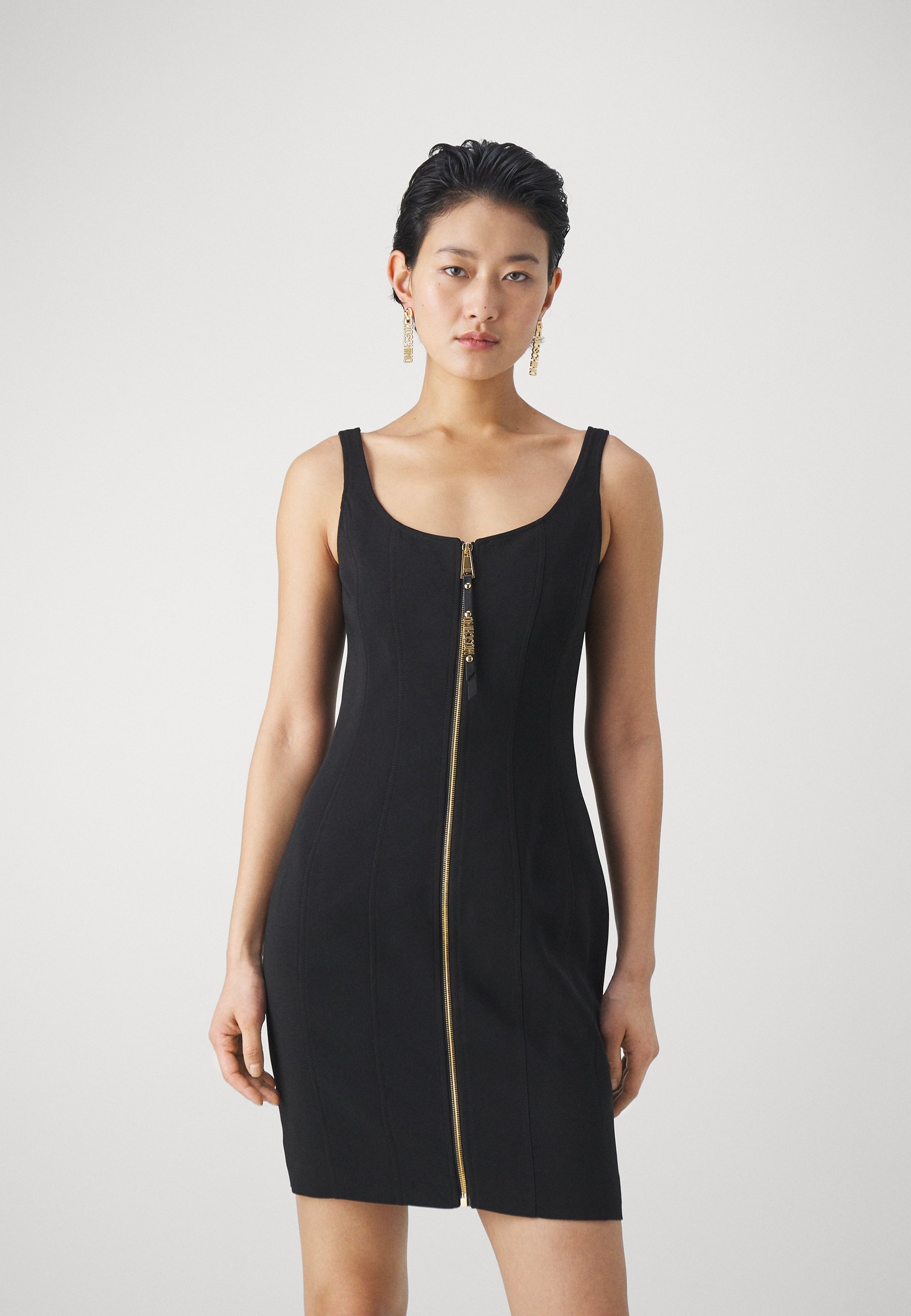 MOSCHINO DRESS - Cocktail dress / Party dress - black - Zalando.ie