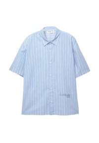STRIPED WITH EMBROIDERY - Chemise - blue