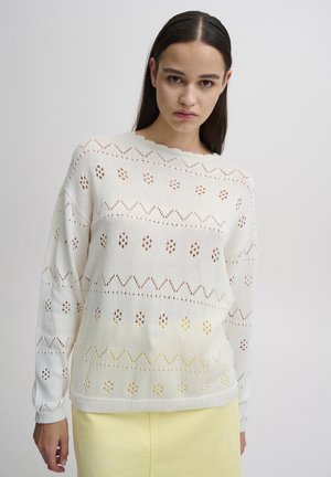 ICHI IHLALUHA  - Strickpullover - whisper white