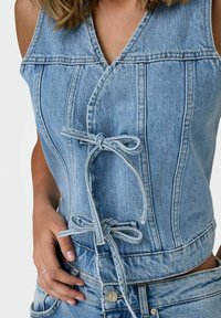 ONLY ONLEMMA - Weste - light blue denim