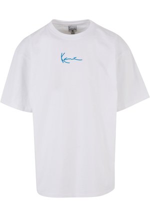 SMALL SIGNATURE LOGO - T-shirts med print - white
