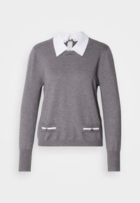Strickpullover - gris moyen