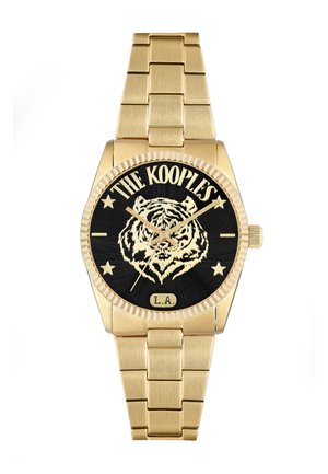The Kooples L.A. TIGER - Hodinky - black and gold coloured