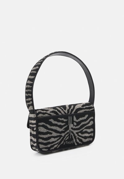 STAUD BEADED BAG - Handväska - black/white