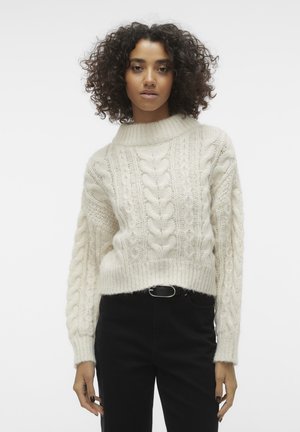 Vero Moda VMDREAM CROP GA EXC - Džemper - birch