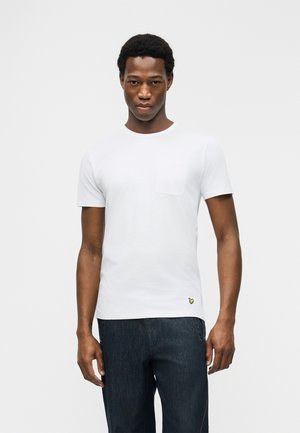 BASIC POCKET 2 PACK - Βασικό μπλουζάκι - white/jet black