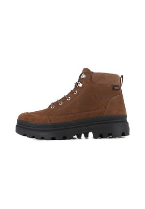 Lace-up ankle boots - bison