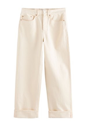 Next, TALL FIT - N. PREMIUM BOYFRIEND TURN UP SELVEDGE JEANS . - Jeans Relaxed Fit - ecru