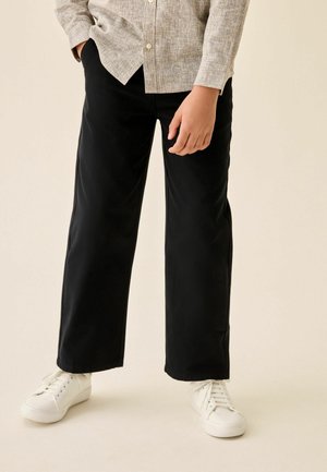 Next, REGULAR FIT - WIDE CHINO TROUSERS - Chino - black